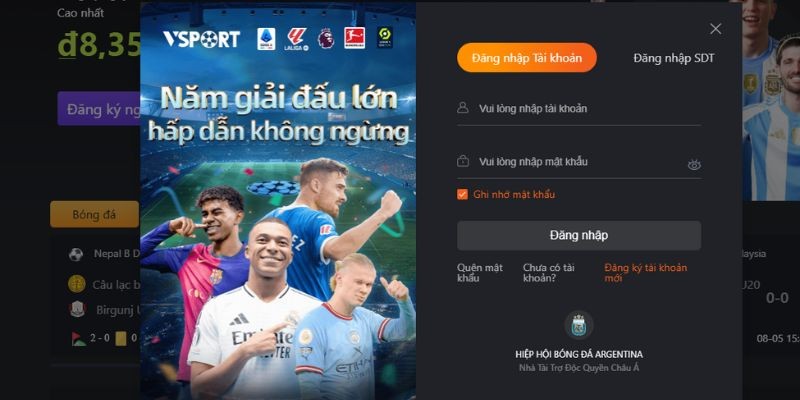 Đăng ký Vsport để bắt đầu hành trình chinh phục game bắn cá tỷ phú